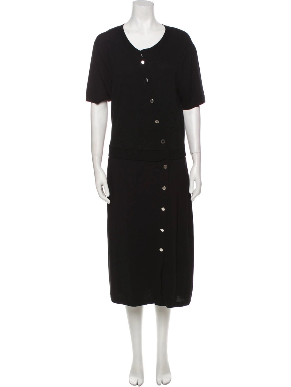Altuzarra Button-Front Scoop Neck Midi Dress